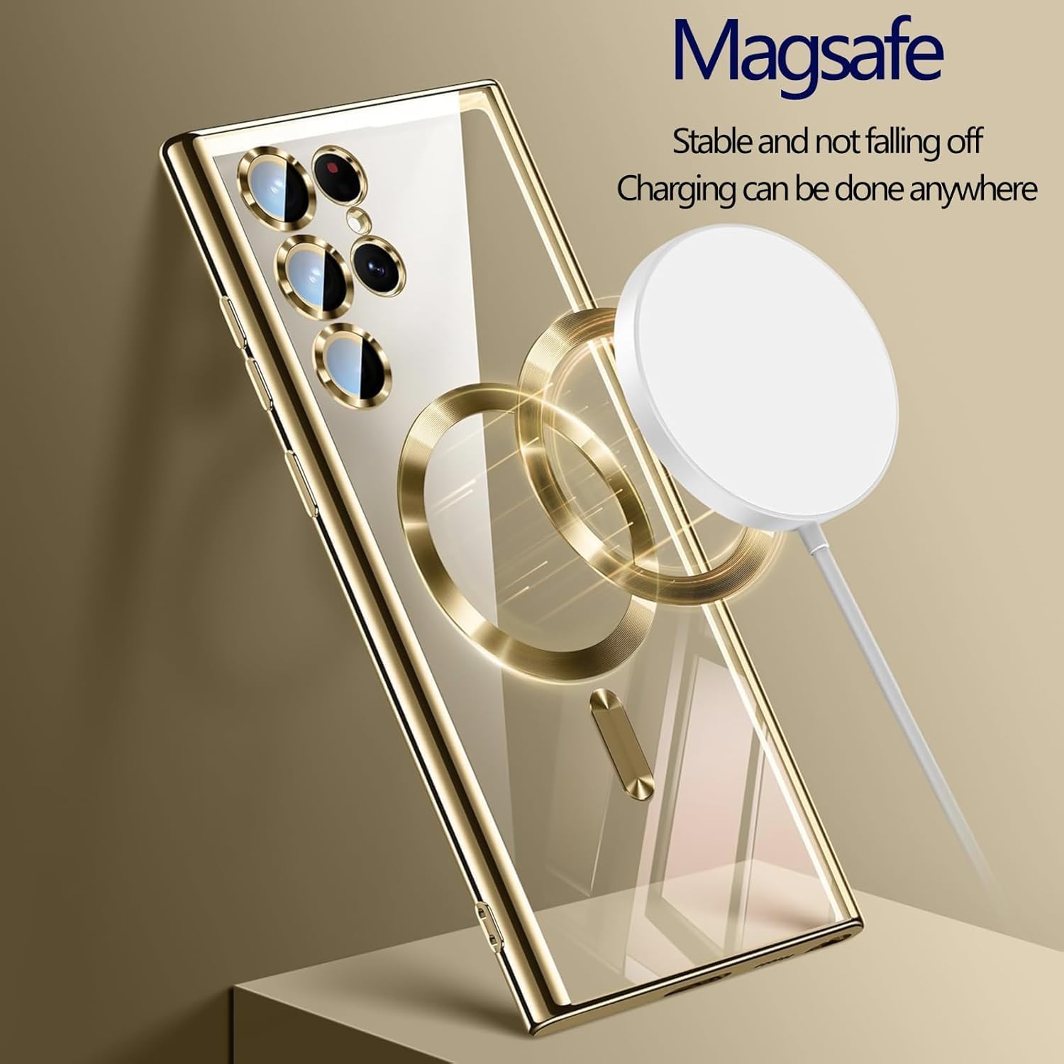 For Samsung Galaxy S24 S25 Ultra Plus FE Edge MagSafe Magnetic Case with HaloLock Shockproof Scratch Resistant Back Clear Protective Cover For Samsung Galaxy S24 S25 Ultra Plus FE Edge MagSafe Magnetic Case with HaloLock Shockproof Scratch Resistant Back Clear Protective Cover